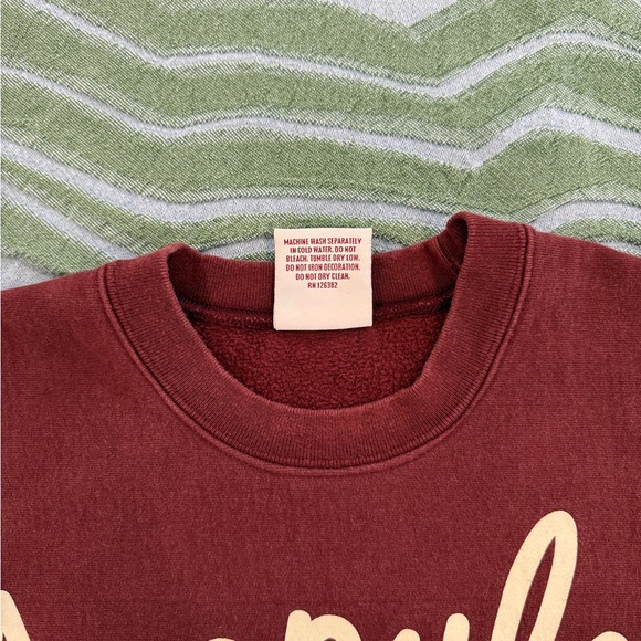 Men's Maroon Sweater - Picture 6 of 6